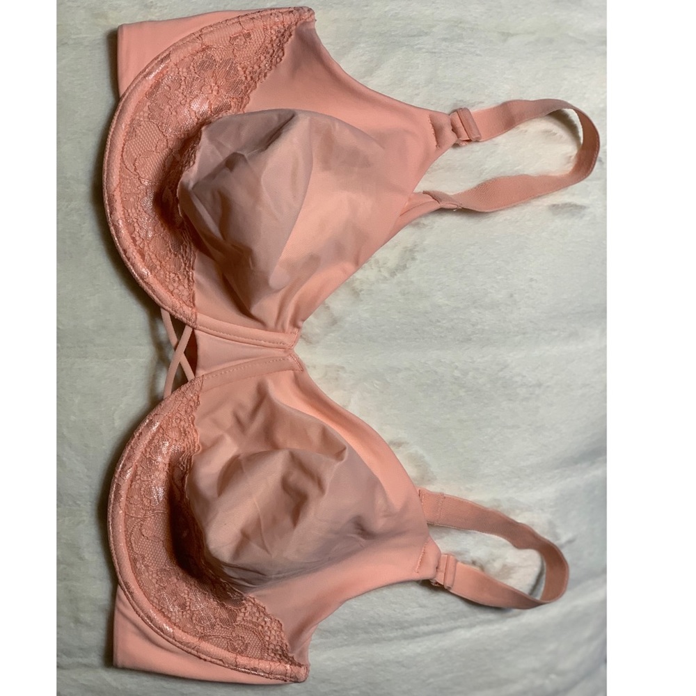 Coral pink  Unpadded bra